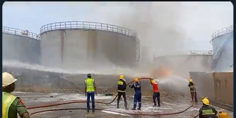 Fire Guts NNPC Depot in Lagos