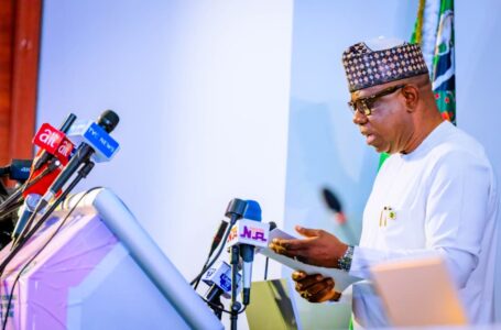 GCEO NNPC Ltd, Engr. Bashir Bayo Ojulari delivers a Goodwill Message at the Parliamentary Roundtable on Pipeline Security, organised by the Joint Senate & House of Representatives Committee on Petroleum Resources, and held at the National Assembly, in Abuja, on Wednesday.
